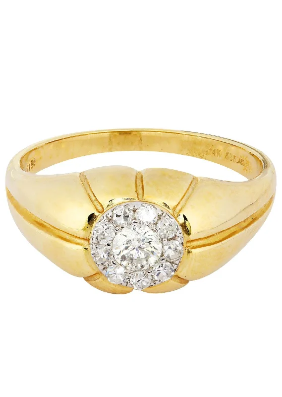 Trending Jewelry Styles Now At Limited-Time Discounts Mens Diamond Ring| 0.49 Carats