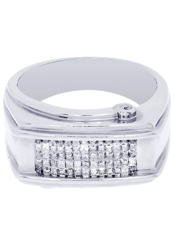 Flash Jewelry Sale – Get Stunning Pieces At Low Prices White Gold Mens Diamond Ring| 0.63 Carats| 10.71 Grams