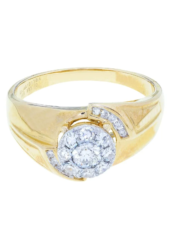 Affordable Luxury Jewelry For Every Occasion Mens Diamond Ring / Pinky Diamond Ring| 0.68 Carats