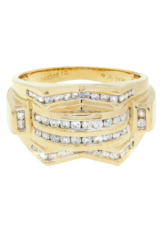 Bold And Beautiful Jewelry Now At Irresistible Prices Mens Diamond Ring / Pinky Diamond Ring| 0.86 Carats
