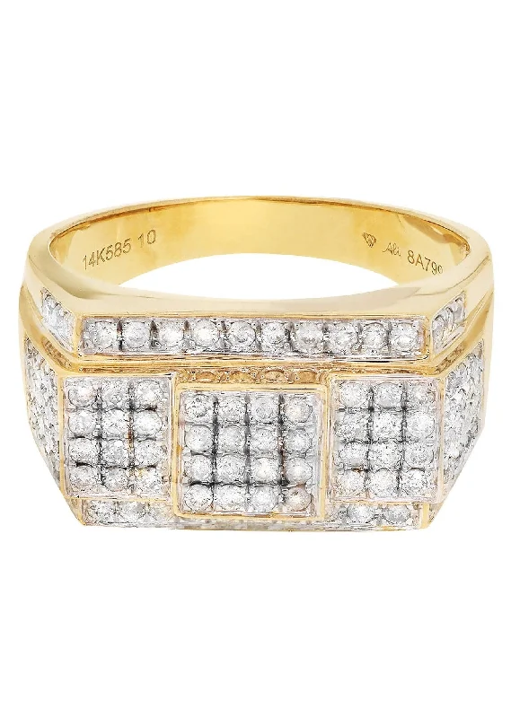 Sparkle For Less – Shop Our Limited-Time Jewelry Deals Mens Diamond Ring / Pinky Diamond Ring| 0.93 Carats