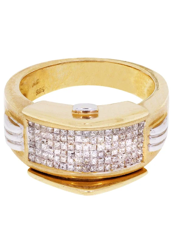 Limited-Time Jewelry Discounts – Shine Without The Splurge Mens Diamond Ring / Pinky Diamond Ring| 1.25 Carats