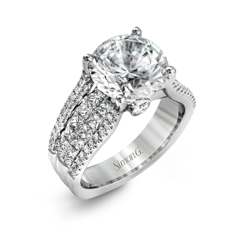 Get The Sparkle You Love At Prices You Adore Round-Cut Simon-Set Engagement Ring In 18k Gold With Diamonds