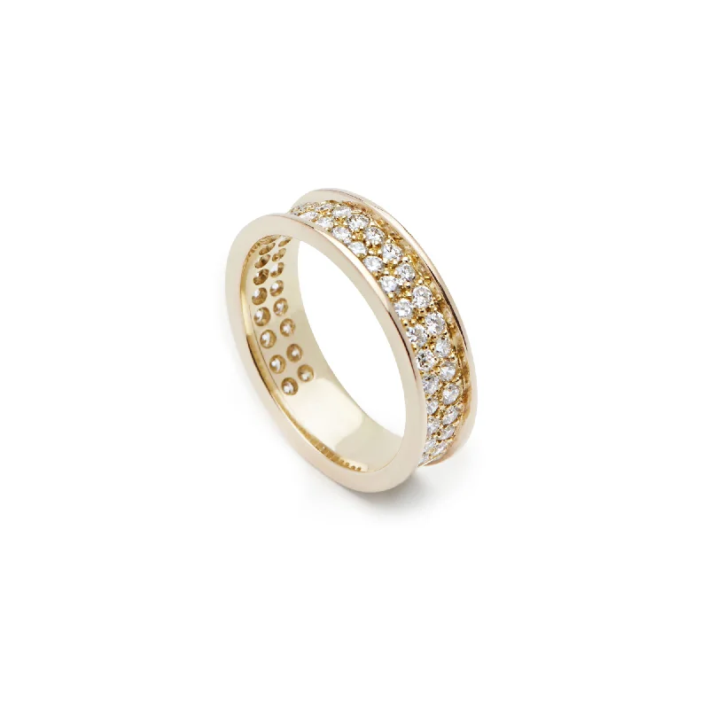 Premium Jewelry At Promotional Prices – Shine Today Courage 18K Gold, Whitegold or Rosegold Ring w. Lab-Grown Diamonds