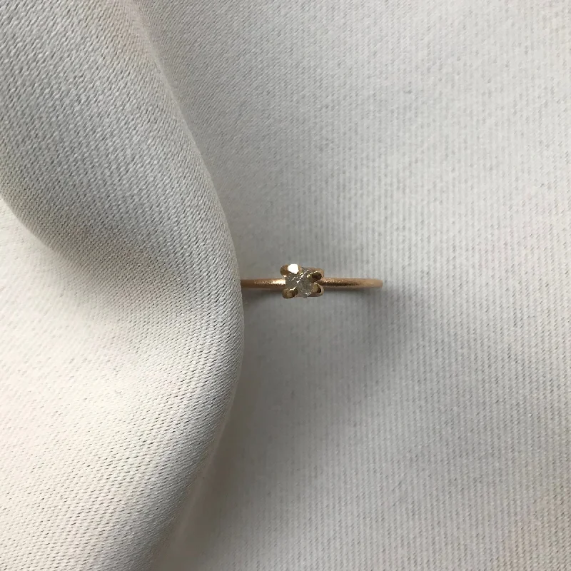 Don't Miss Out On Bestselling Jewelry At Special Prices GLOW Rough 14K Gold Ring w. Diamond