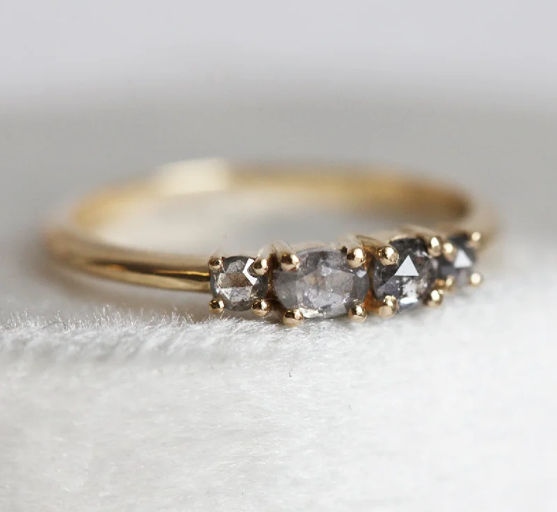 Timeless Jewelry At Special Discount Rates Fiona Ombre Salt & Pepper Diamond Ring