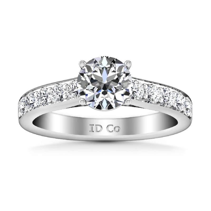 Don't Miss Out On Jaw-Dropping Jewelry Discounts Pave Engagement Ring Allure 14K White Gold