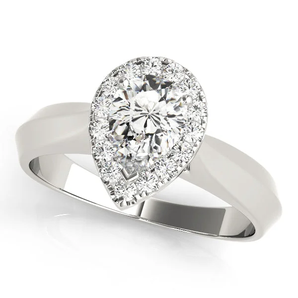 Pear Shaped Diamond Halo Mounting