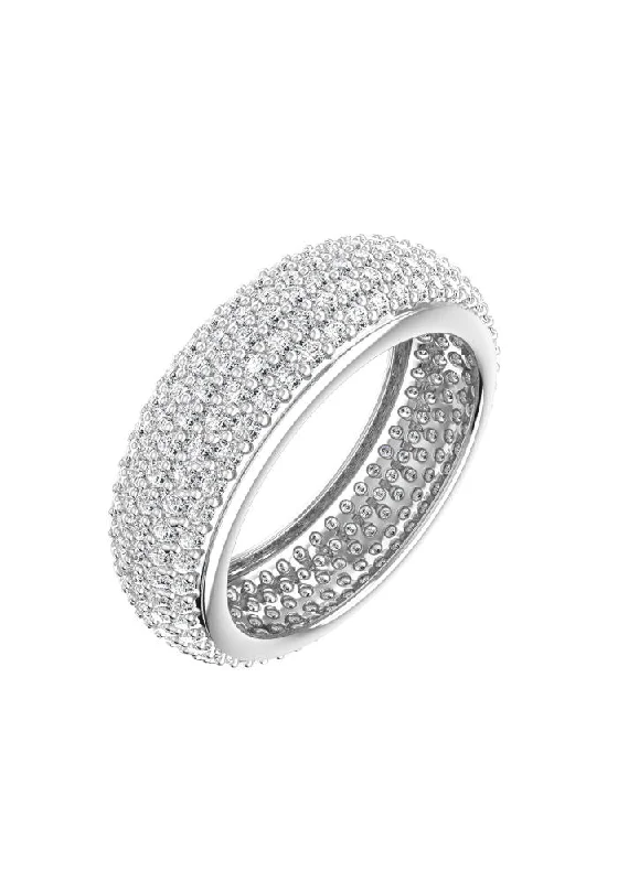 Final Call For Exquisite Jewelry At Reduced Rates Grand Pave 18K Whitegold Ring w. Lab-Grown Diamond