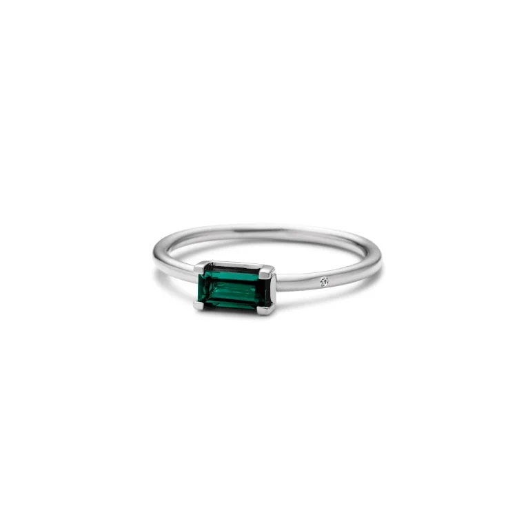 Grab Your Favorite Jewelry At The Lowest Prices Nord Green S 18K Whitegold Ring w. Tourmaline & Diamond Grab Your Favorite Jewelry At The Lowest Prices Nord Green S 18K Whitegold Ring w. Tourmaline & Diamond