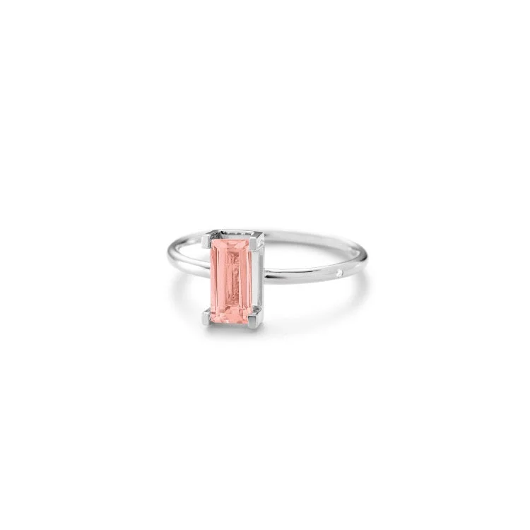 Luxury Jewelry At Unbeatable Discounts Nord Pink Turned 18K Whitegold Ring w. Tourmaline & Diamond Luxury Jewelry At Unbeatable Discounts Nord Pink Turned 18K Whitegold Ring w. Tourmaline & Diamond