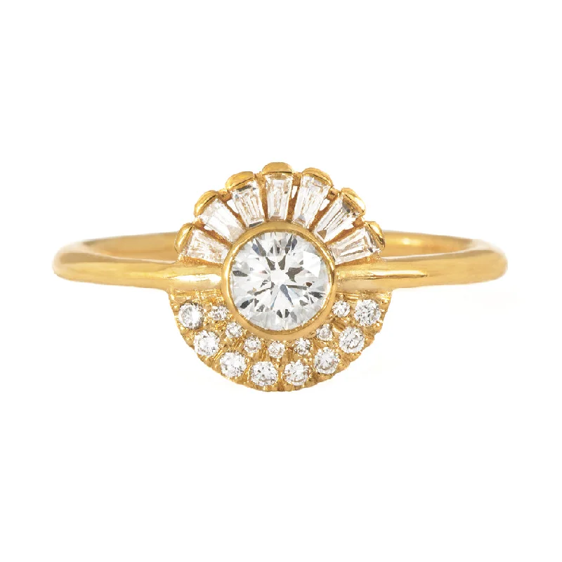 Flash Sale On Elegant Jewelry – Don't Miss Out Round Diamond Cluster Engagement Ring