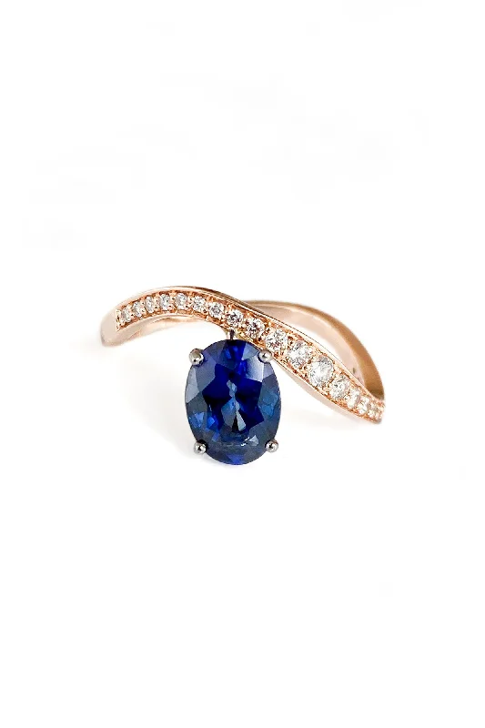 Buy More, Save More On Stunning Jewelry Designs Blue Wave 18K Gold Ring w. Diamonds & Sapphire Buy More, Save More On Stunning Jewelry Designs Blue Wave 18K Gold Ring w. Diamonds & Sapphire