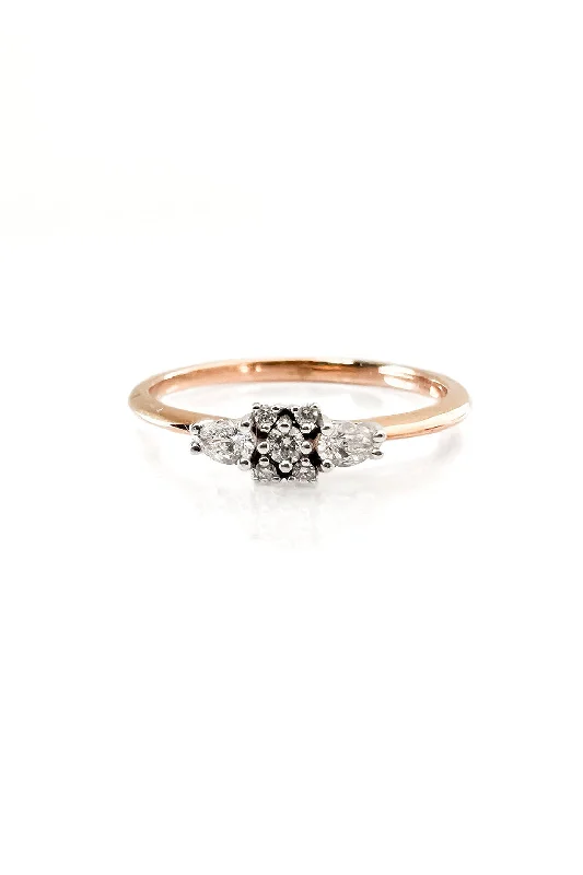 Premium Jewelry At Special Low Prices For A Limited Time Drop 18K Rosegold & Whitegold Ring w. Diamonds Premium Jewelry At Special Low Prices For A Limited Time Drop 18K Rosegold & Whitegold Ring w. Diamonds