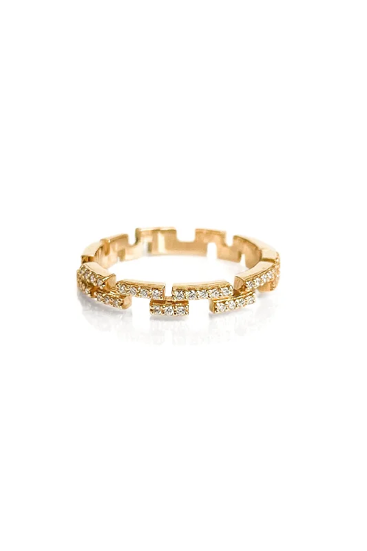 Trending Jewelry Now Available At Exclusive Prices Small Brick 18K Gold Ring w. Diamonds Trending Jewelry Now Available At Exclusive Prices Small Brick 18K Gold Ring w. Diamonds
