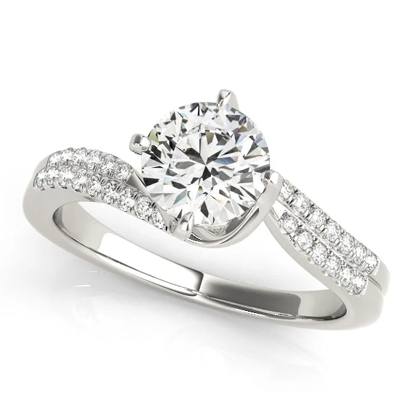 The Ultimate Jewelry Sale – Shop Premium Styles Double Row Swirl Style Diamond Engagement Mounting