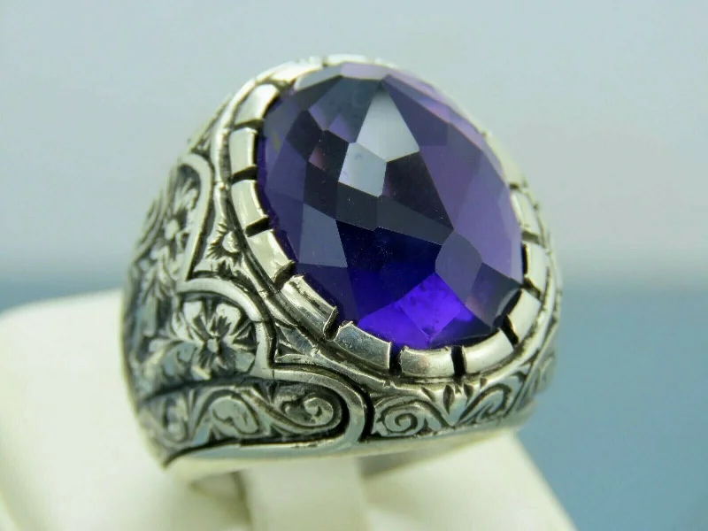 Jewelry Deals That Sparkle – Shop Today Turkish Handmade Jewelry 925 Sterling Silver Amethyst Stone Engraved Mens Rings Jewelry Deals That Sparkle – Shop Today Turkish Handmade Jewelry 925 Sterling Silver Amethyst Stone Engraved Mens Rings