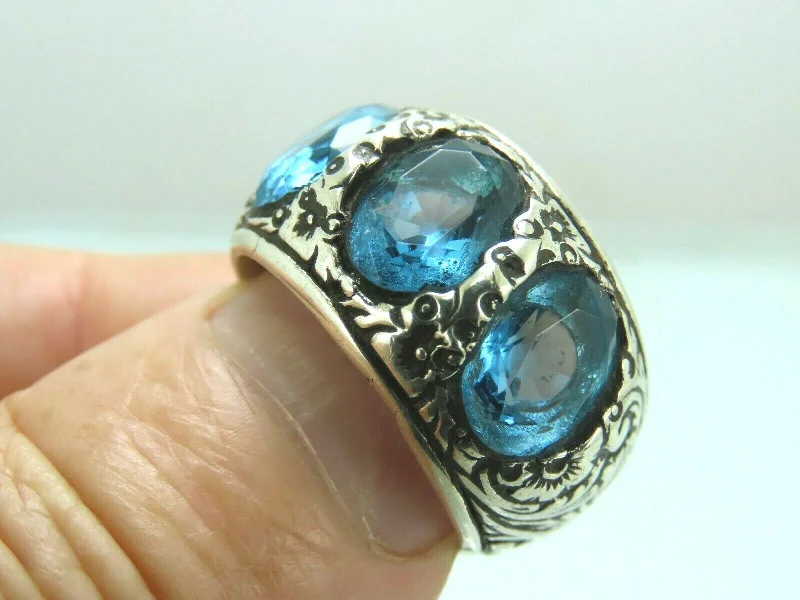 Handcrafted Beauty At Affordable Prices Turkish Handmade Jewelry 925 Sterling Silver Aquamarine Stone Mens Rings Handcrafted Beauty At Affordable Prices Turkish Handmade Jewelry 925 Sterling Silver Aquamarine Stone Mens Rings