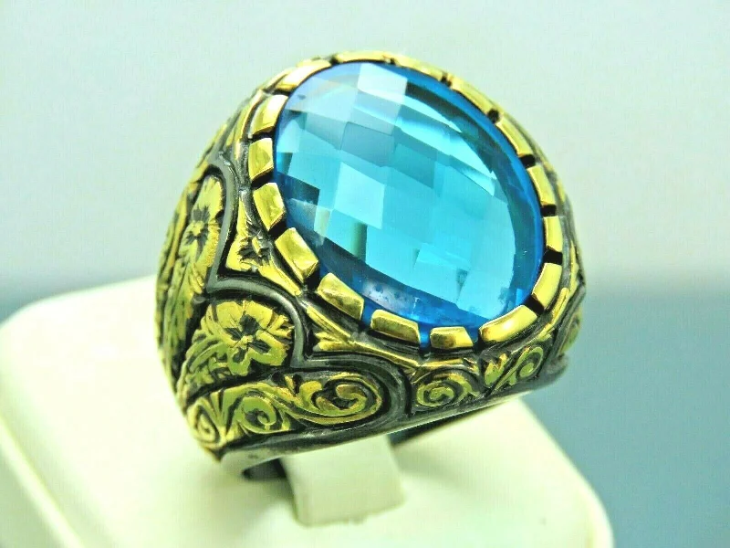 Fine Jewelry, Limited-Time Offers Available Turkish Handmade Jewelry 925 Sterling Silver Aquamarine Stone Mens Rings Fine Jewelry, Limited-Time Offers Available Turkish Handmade Jewelry 925 Sterling Silver Aquamarine Stone Mens Rings