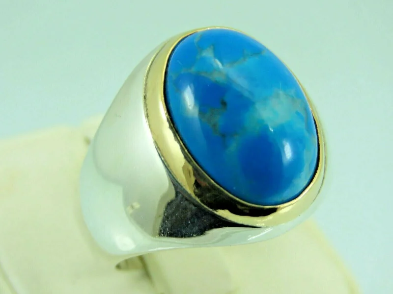 Timeless Jewelry At Special Discount Rates Turkish Handmade Jewelry 925 Sterling Silver Turquoise Stone Mens Rings