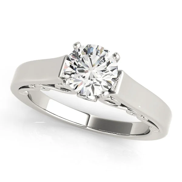 Jewelry Clearance – Final Chance To Save Big Wide Gold Engagement Mounting with Diamond Detail