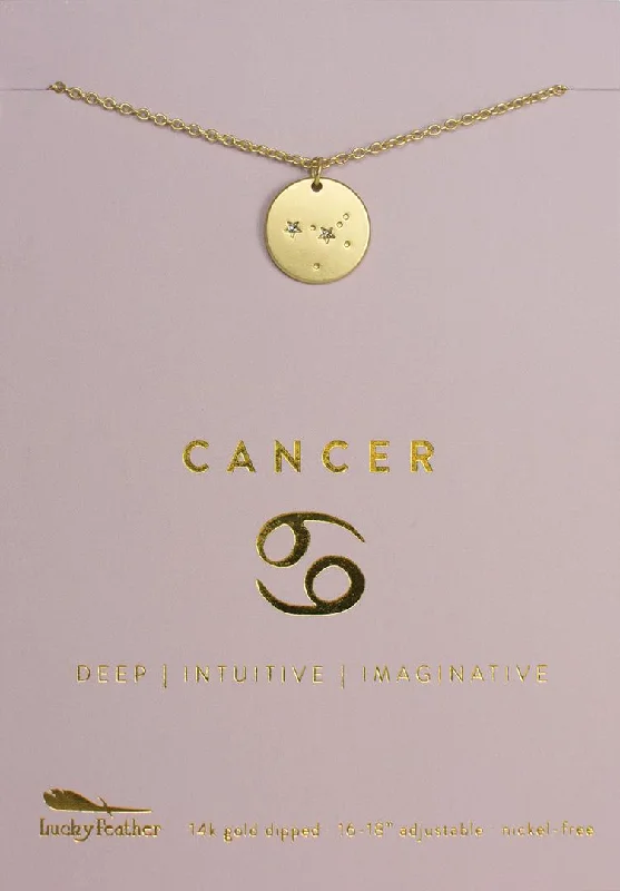 Zodiac Necklace Cancer