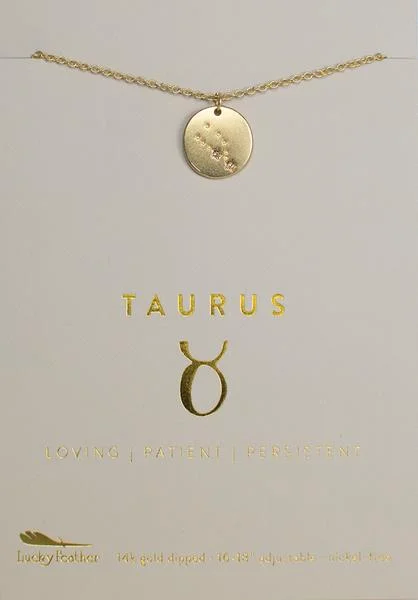 Zodiac Necklace Taurus