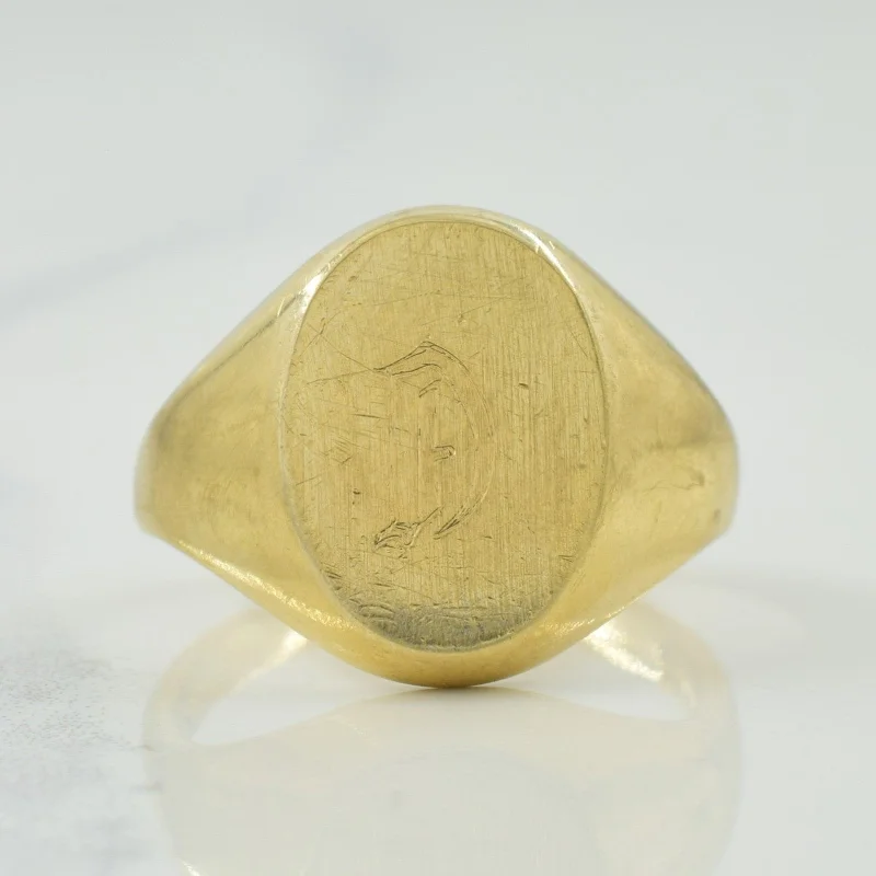 Limited-Stock Jewelry Sale – Once It's Gone, It's Gone 10k Yellow Gold 'D' Initial Ring | SZ 4.5 |