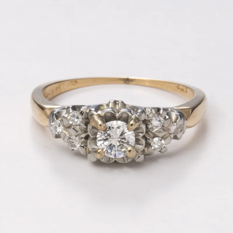 Best-Selling Jewelry Styles Now At Exclusive Discounts 14k and 18k Yellow and White Gold Diamond Ring| 0.23ct, 0.10ctw | Sz 5.25
