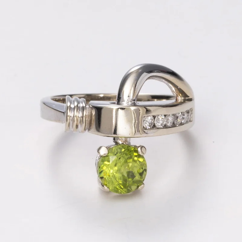 Bohemian-Inspired Jewelry For Free-Spirited Fashion 14k White Gold Cocktail Diamond Ring| 1.20ct, 0.16ctw | Sz 7.5