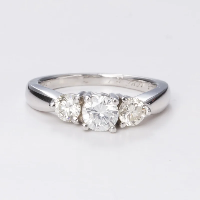 Exclusive Jewelry Bundles At Discounted Prices Three Stone Diamond White 14k Gold Ring | 0.46ctw, 0.51ctw | Sz 6