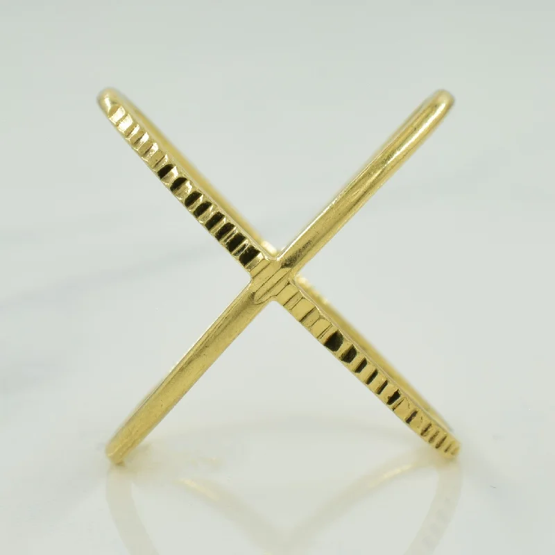 Elegant Jewelry At Unbeatable Offers – Shop Before It's Gone 14k Yellow Gold Crisscross Ring | SZ 5.75 |