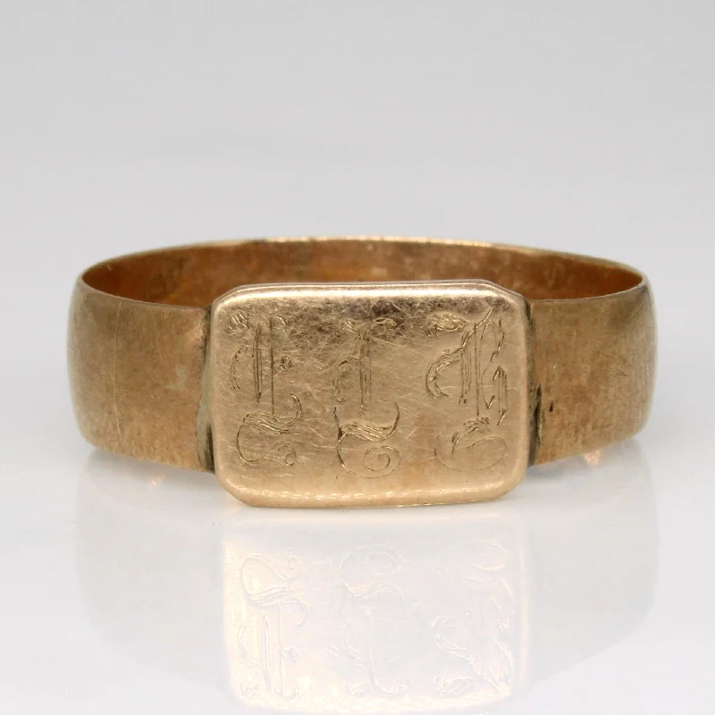 Elegant Jewelry, Affordable Luxury – Shop Now 14k Yellow Gold 'E.L.B.' Initial Ring | SZ 10 |