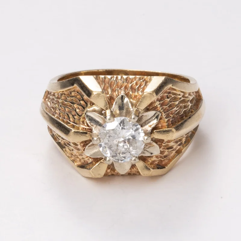 The Jewelry Sale You've Been Waiting For Is Here 14k Yellow and White Gold Hand Assembled Diamond Ring| 0.67 ct | Sz 6