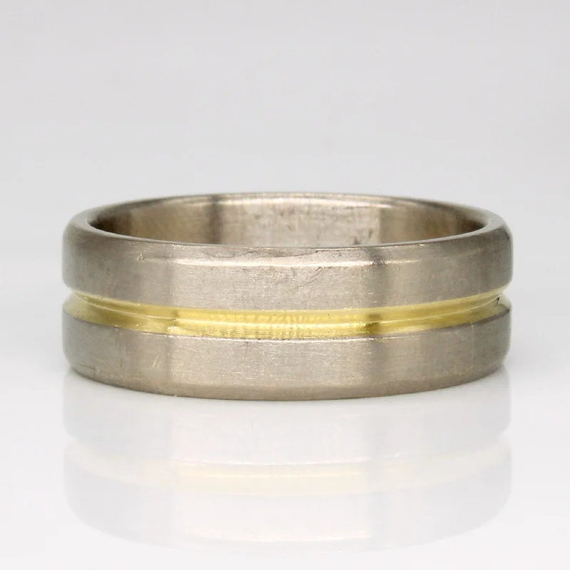 Final Call – Shop Exquisite Jewelry Before It's Gone 18k Two Tone Gold Band | SZ 12 |