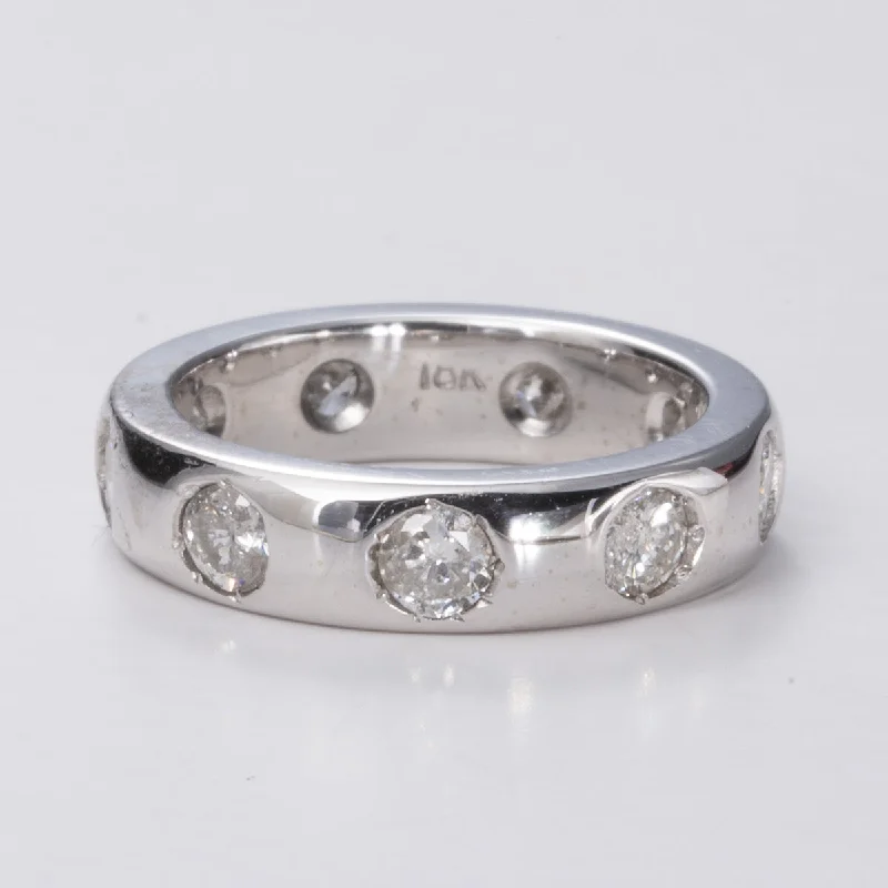 Buy More, Save More On Stunning Jewelry Pieces Diamond Flush Set 18K Band| 1.50ctw | Sz 5.75