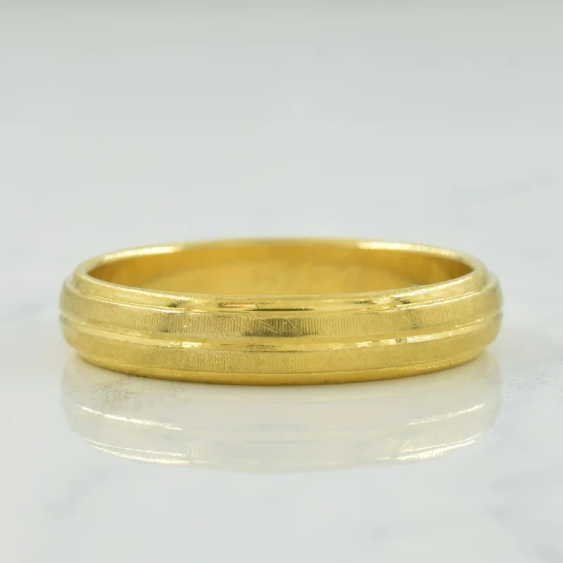 Discounted Jewelry For A Glamorous Look 18k Yellow Gold Band | SZ 8.25 |