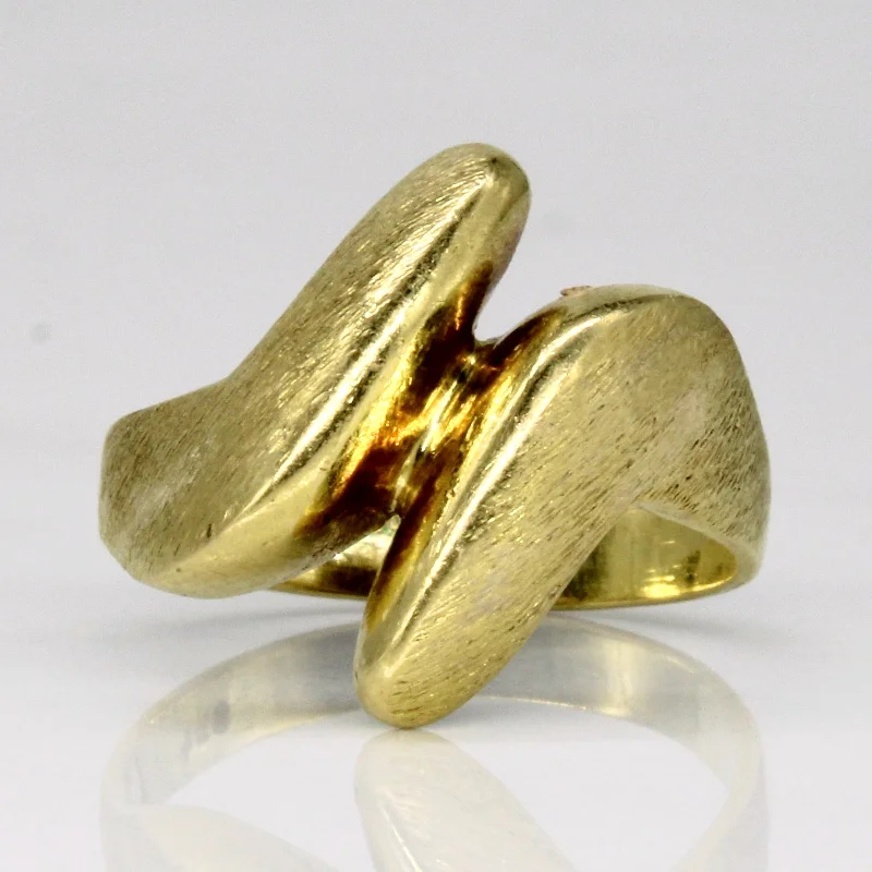 Romantic Heart-Shaped Jewelry For Special Gifts 18k Yellow Gold Ring | SZ 5.75 |