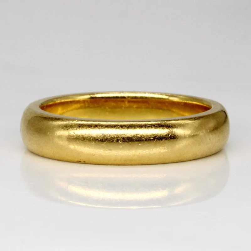 Dainty Floral Jewelry For Feminine Elegance 1926 Birmingham Hallmarked 22k Yellow Gold Band | SZ 6.5 |
