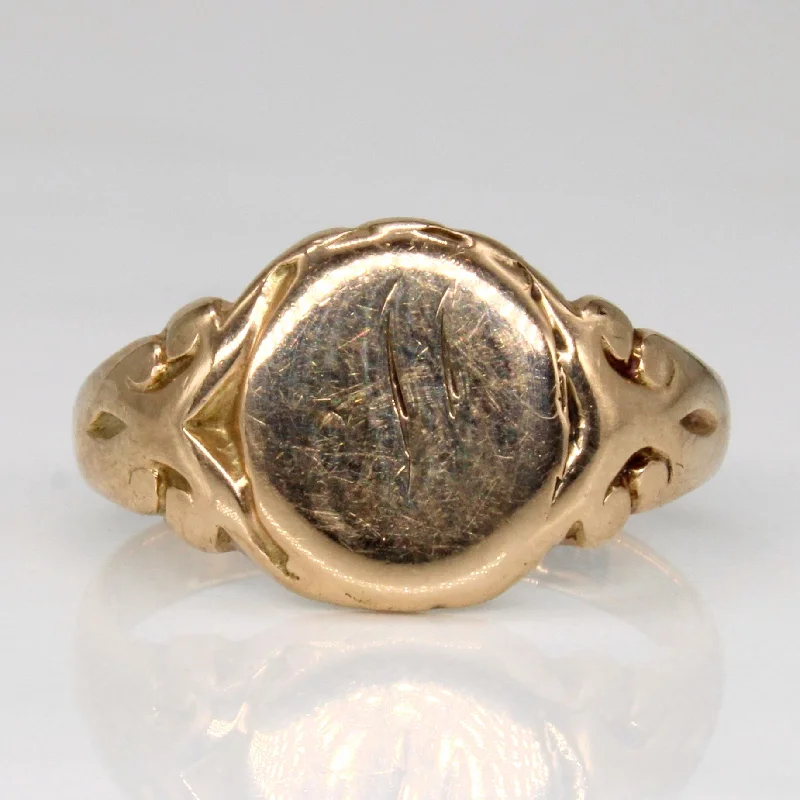 Flash Jewelry Sale – Get Stunning Pieces At Low Prices 9k Yellow Gold Faded 'M' Initial Ring | SZ 4.75 |