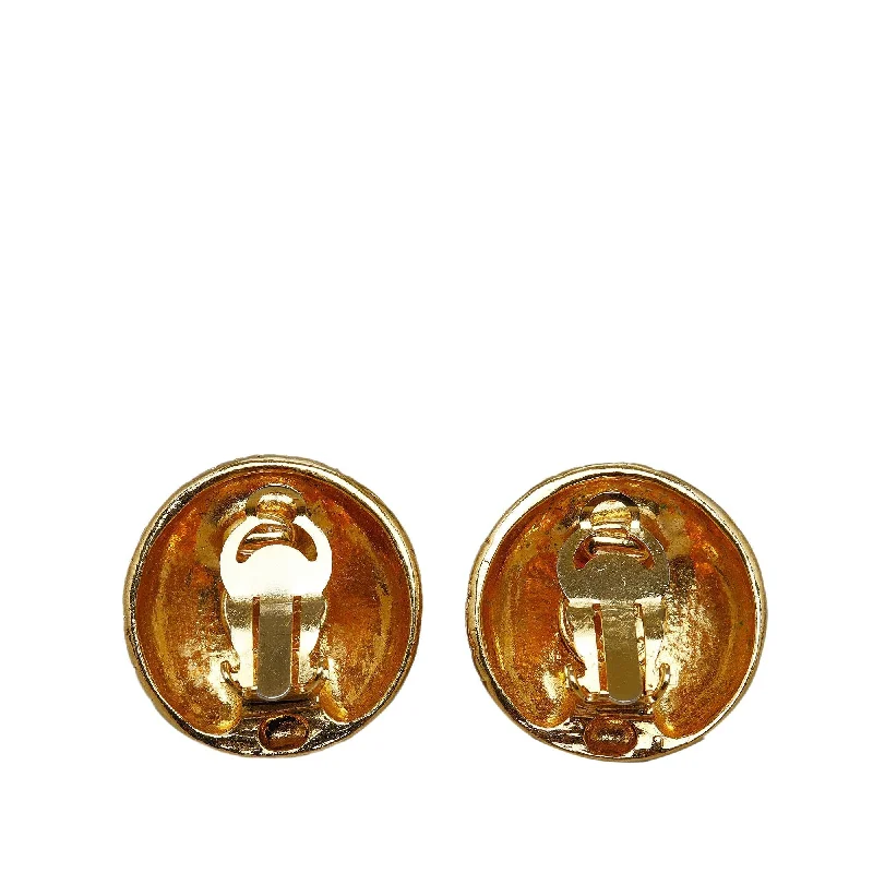 Chanel CC Clip On Earrings (SHG-rS69BK)