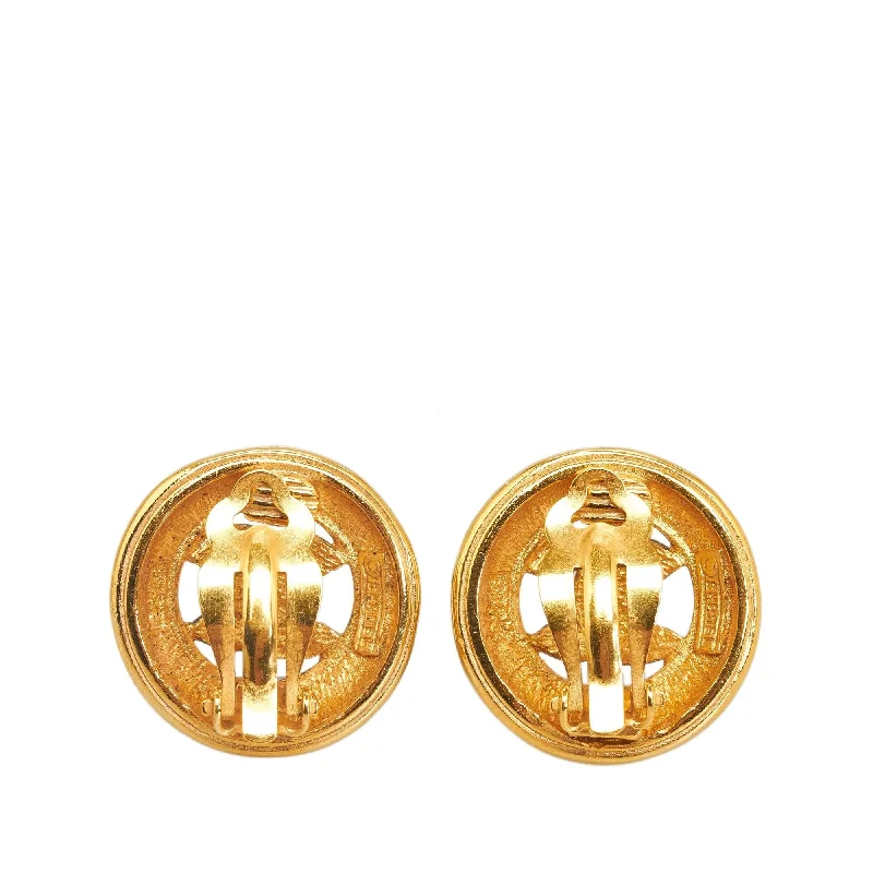 Chanel CC Clip-on Earrings (SHG-WgumWS)