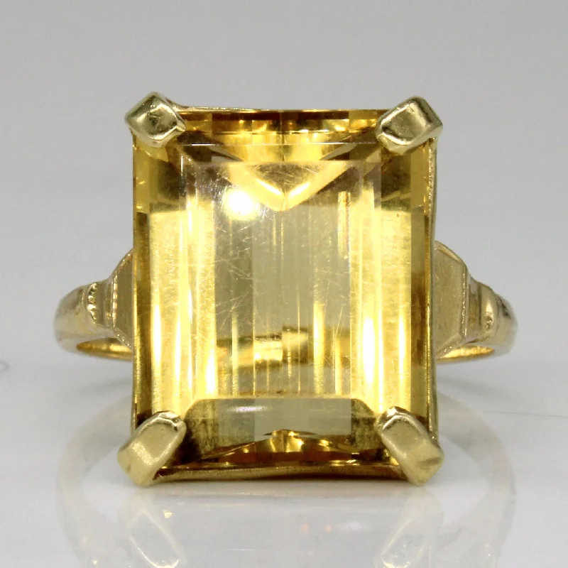 Dainty And Elegant Jewelry Now At Reduced Prices Citrine Cocktail Ring | 8.65ct | SZ 6.5 |