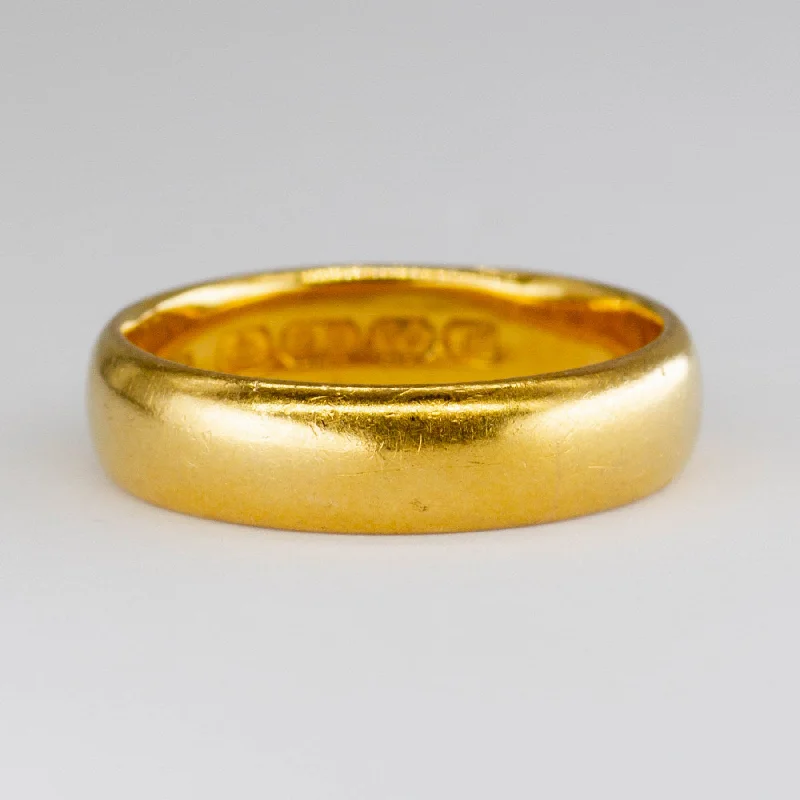 Jewelry Sale – Exclusive Styles At Lower Prices Birmingham 1916 Hallmarked 22k Band | 5mm | SZ 7.75 |