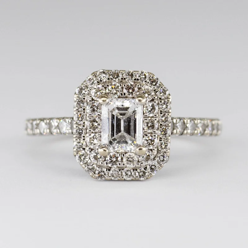 Seasonal Jewelry Sale – Upgrade Your Style Today Diamond with Diamond Halo and Accent Stones 14k Ring | 0.5ctw, 0.3ctw | SZ 4.5 |