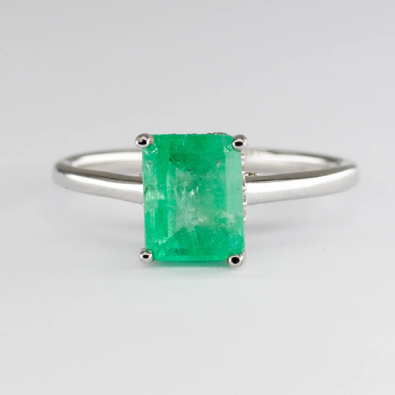 Flash Deals On Fine Jewelry – Shop Before It's Gone Emerald & Diamond Ring | 1.54ct, 0.10ctw | SZ 6.5 |