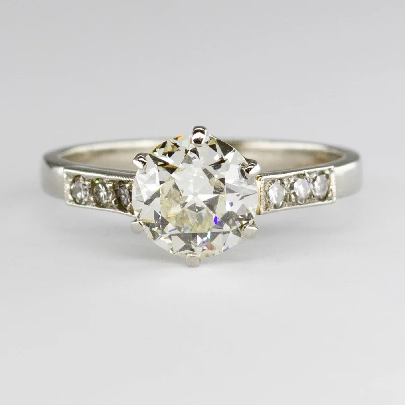 Huge Markdowns On Premium Jewelry Styles Antique Diamond Engagement Ring | 1.41ctw | SZ 6 |