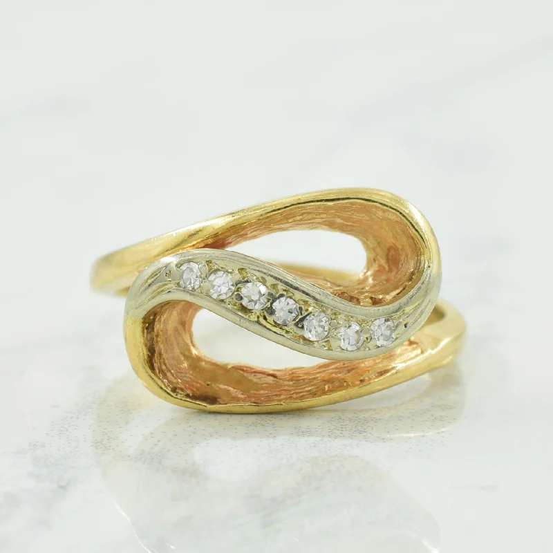 Seasonal Jewelry Deals – Elevate Your Style Diamond Bypass Ring | 0.06ctw | SZ 4.5 |