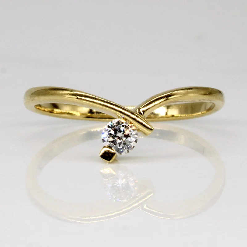 Limited-Time Offer On Elegant Jewelry Pieces Solitaire Diamond Bypass Ring | 0.11ct | SZ 6.25 | Limited-Time Offer On Elegant Jewelry Pieces Solitaire Diamond Bypass Ring | 0.11ct | SZ 6.25 |
