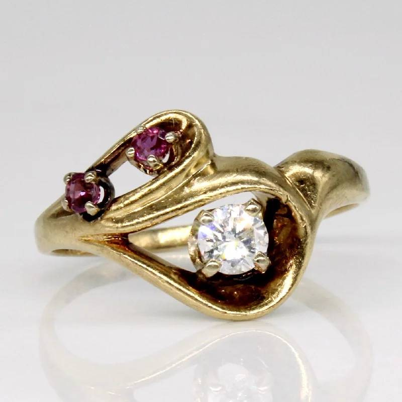 Breathtaking Jewelry, Breathtaking Prices Diamond & Ruby Cocktail Ring | 0.22ct, 0.09ctw | SZ 7.5 |